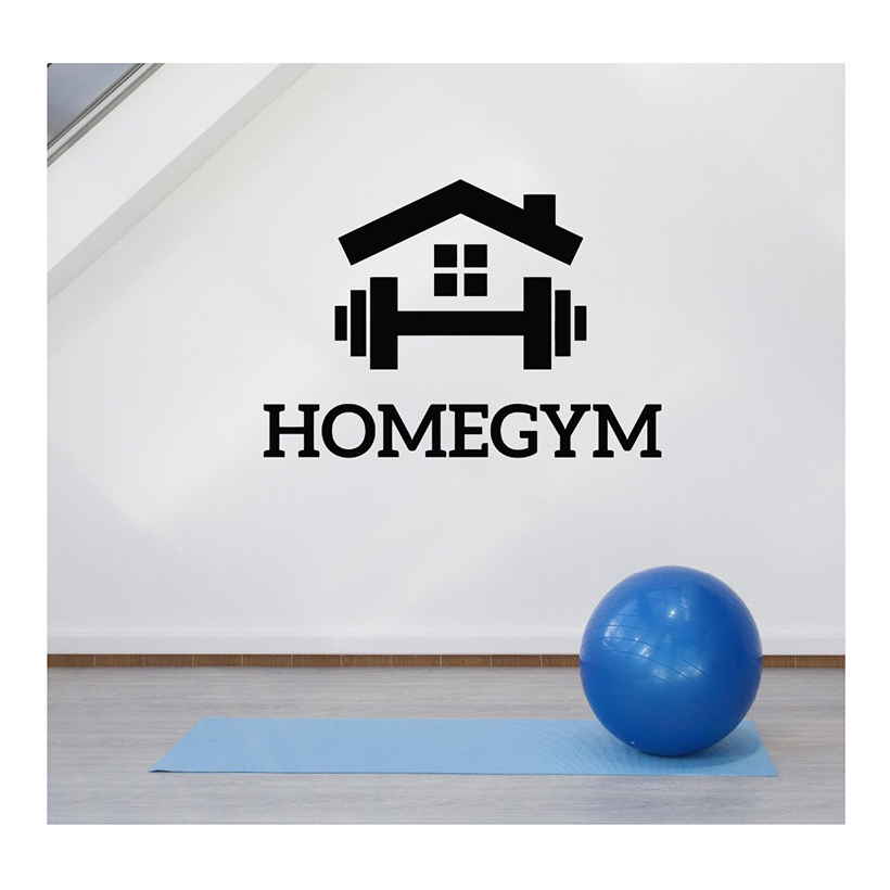 Home Gym Wallpaper - Removable Decals, Gym Wall Stickers, Wall