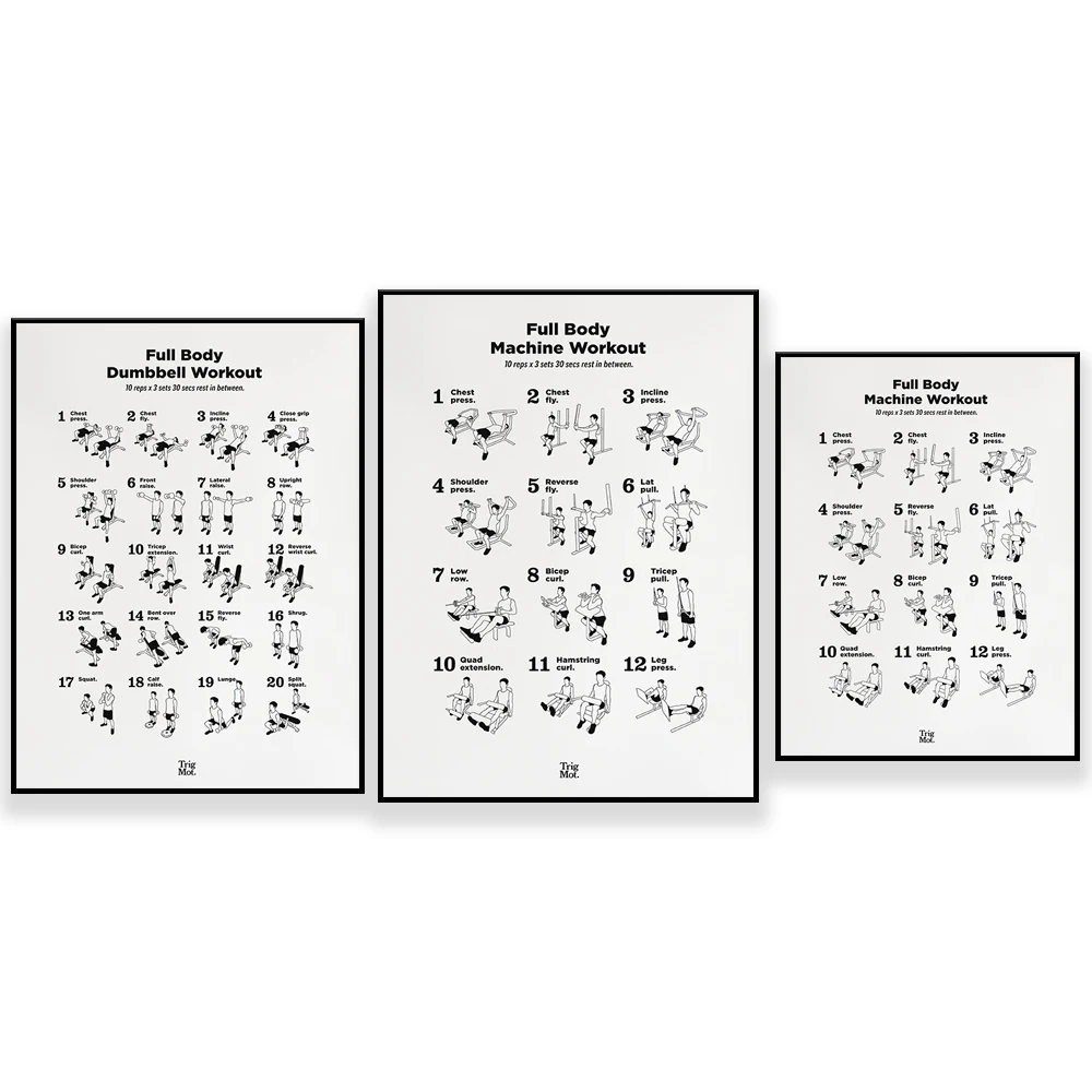 Home Gym York - Dumbbell Workout Poster,Gym Poster, Gym wall