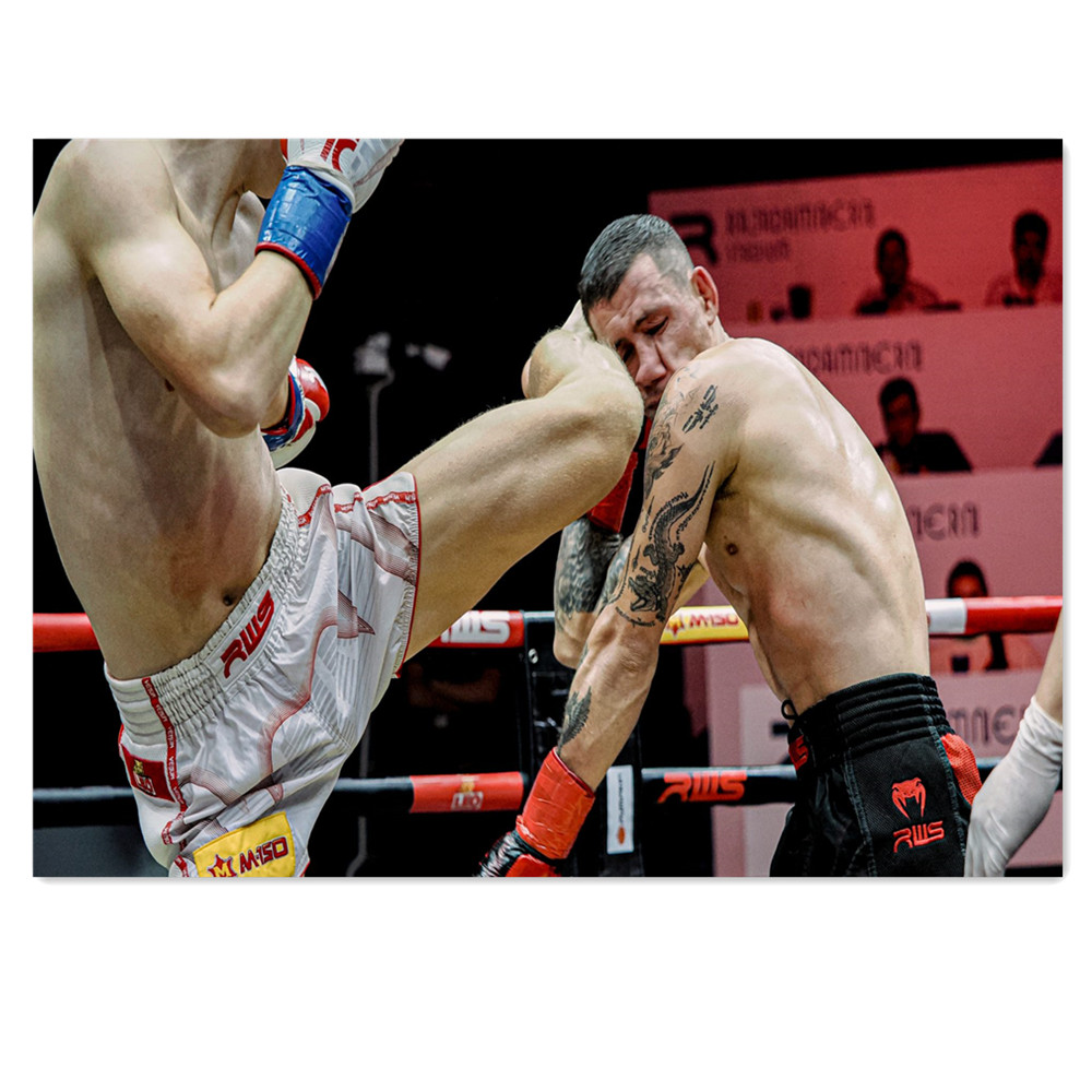 Home Gym Wallpaper - Muay Thai Stadium Canvas Painting, Boxing
