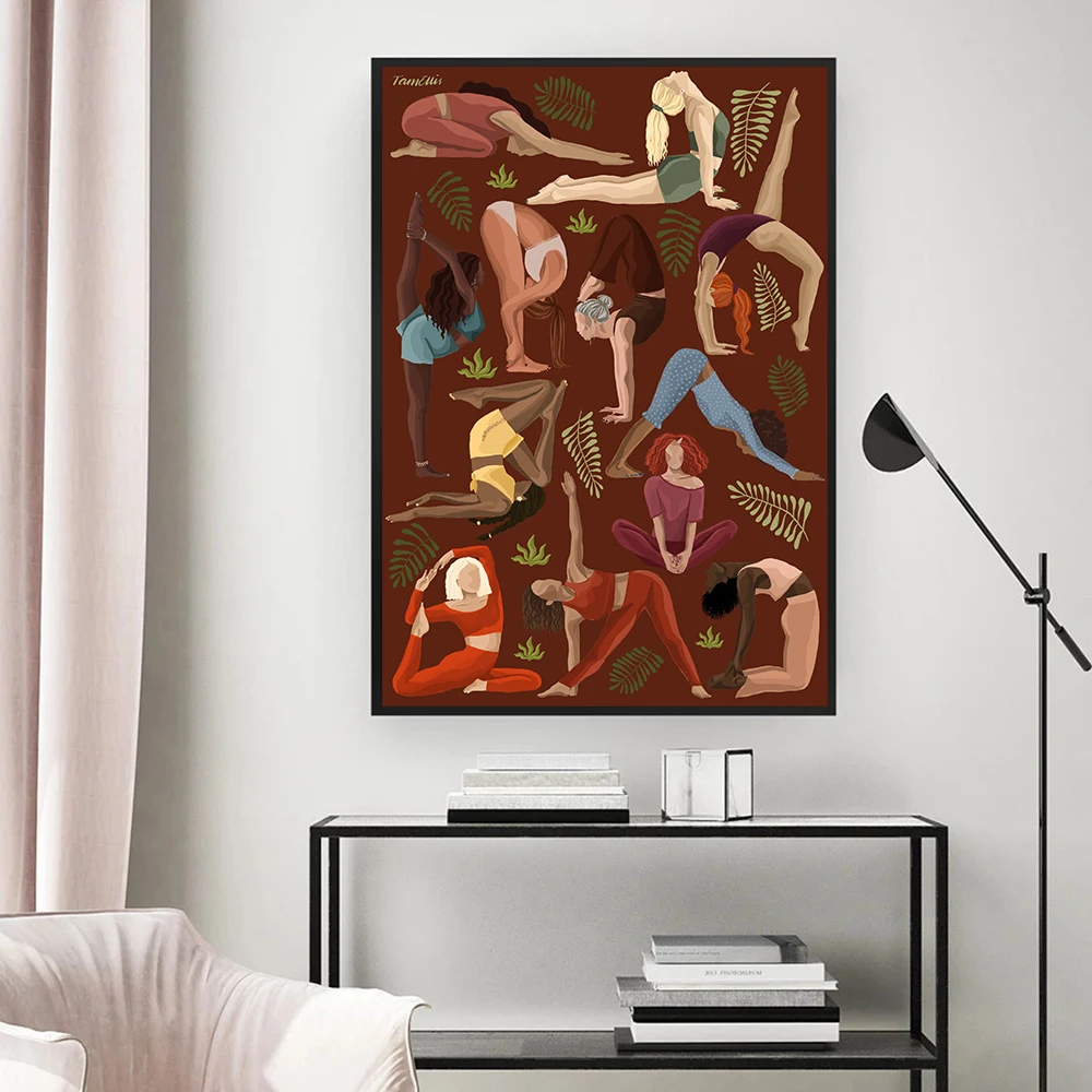 Vintage Yoga Moves Poster Canv - огляд і ціна Home Gym York