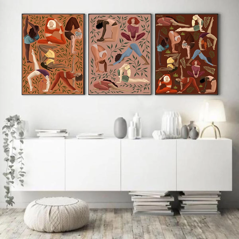 Vintage Yoga Moves Poster Canv - огляд і ціна Home Gym York