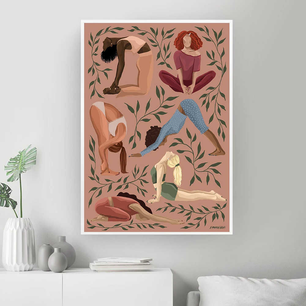 Vintage Yoga Moves Poster Canv - огляд і ціна Home Gym York