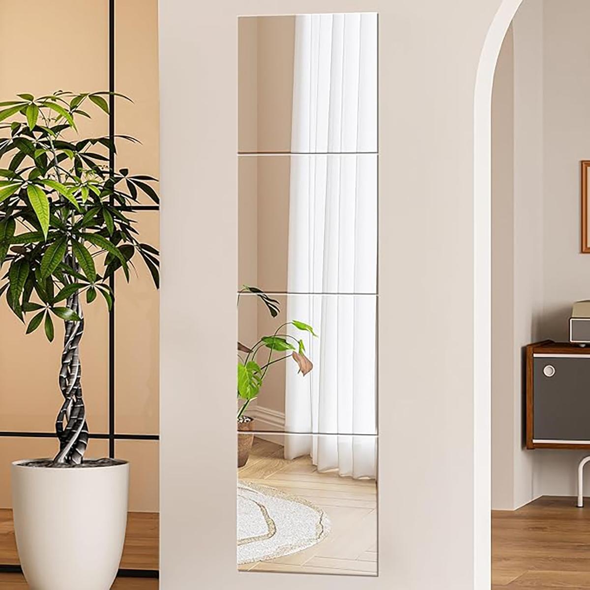 4Pcs Acrylic Mirror Wall Stick - огляд і ціна Home Gym Wallpaper
