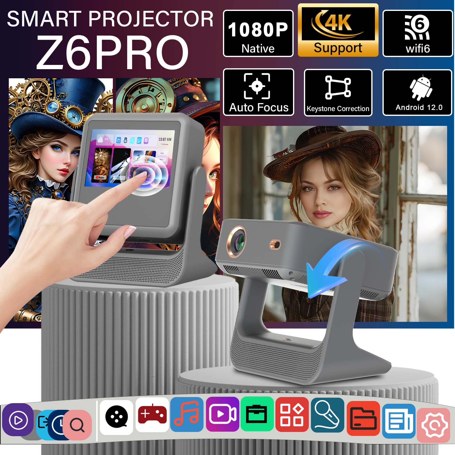 Portable Sports Projector Auto - огляд і ціна Home Gym Video