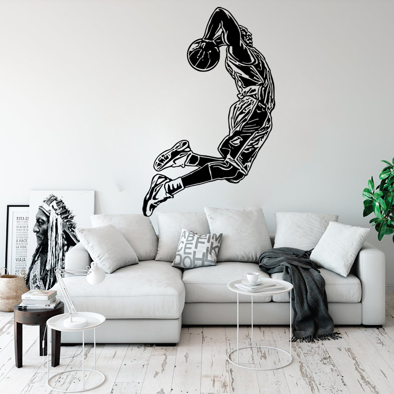 Jumping Basketball Player Wall - огляд і ціна Home Gym Wallpaper