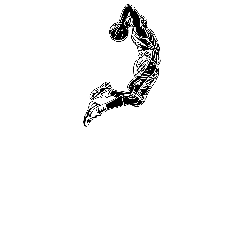 Jumping Basketball Player Wall - огляд і ціна Home Gym Wallpaper