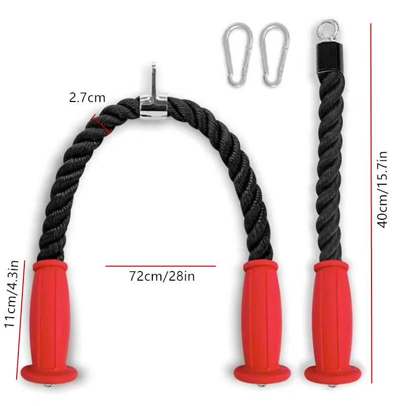 Ergonomic Tricep Ropes Non-Sli - огляд і ціна Home Gym Online