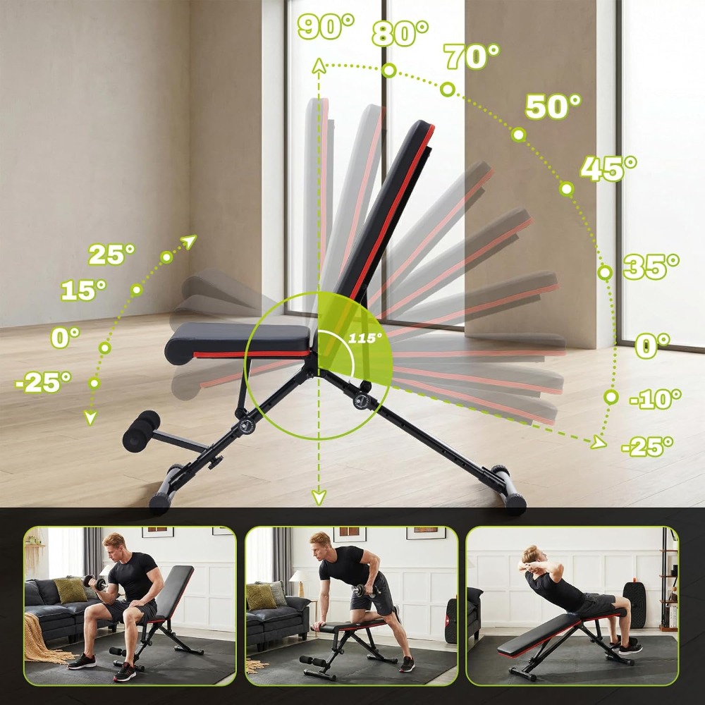 Adjustable Weight Bench for Fu - огляд і ціна Home Gym Weights