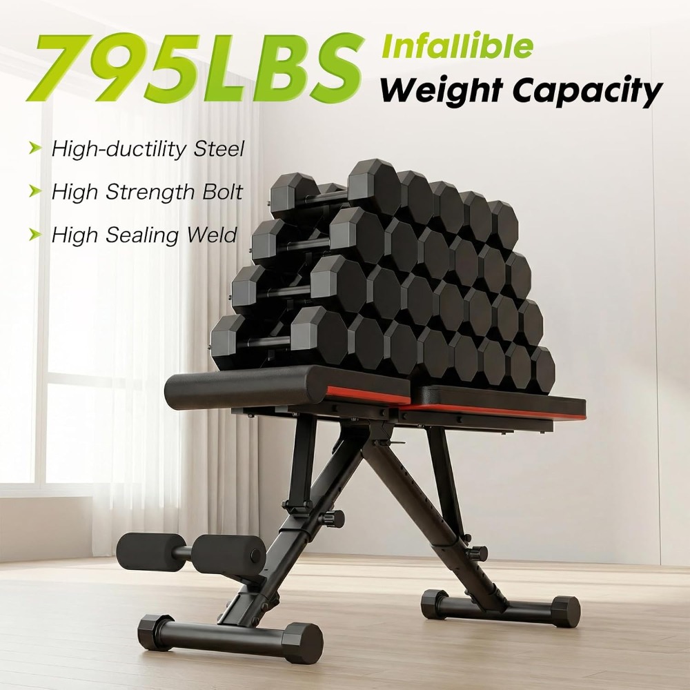 Adjustable Weight Bench for Fu - огляд і ціна Home Gym Weights