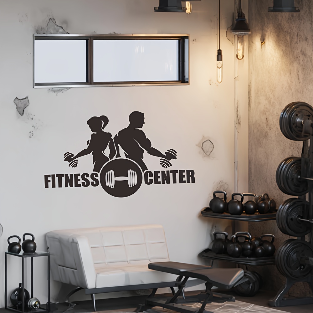 1PC Men And Women with Dumbbel - огляд і ціна Home Gym Wallpaper