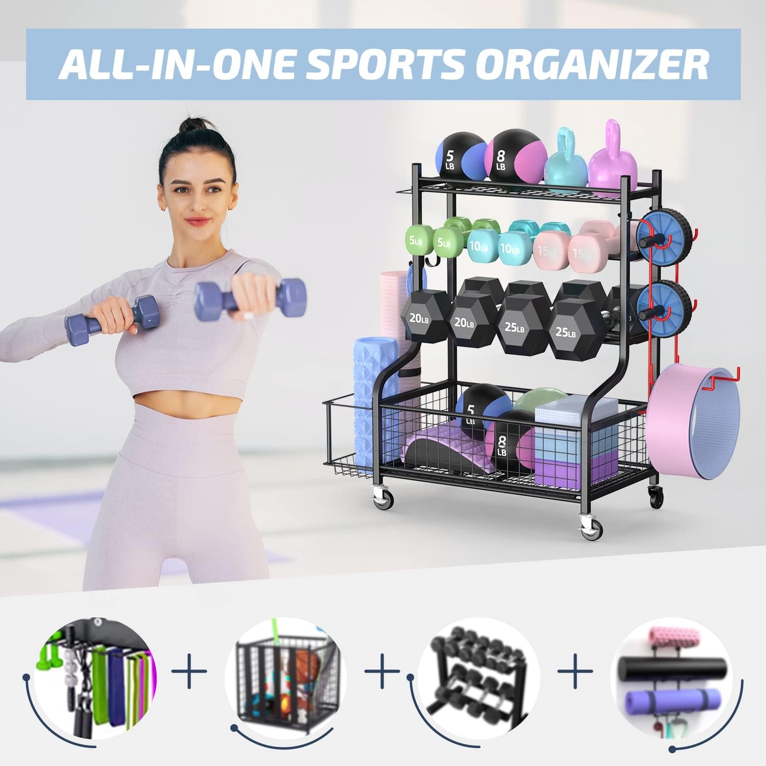 Home Gym Dumbbell Rack with Wh - огляд і ціна Home Gym Gym
