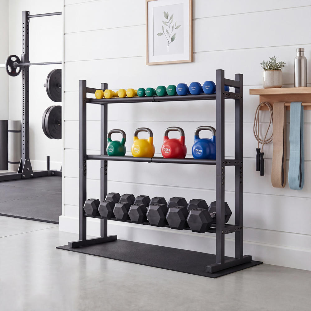 Heavy Duty 3-Tier Dumbbell Rac - огляд і ціна Home Gym Weights