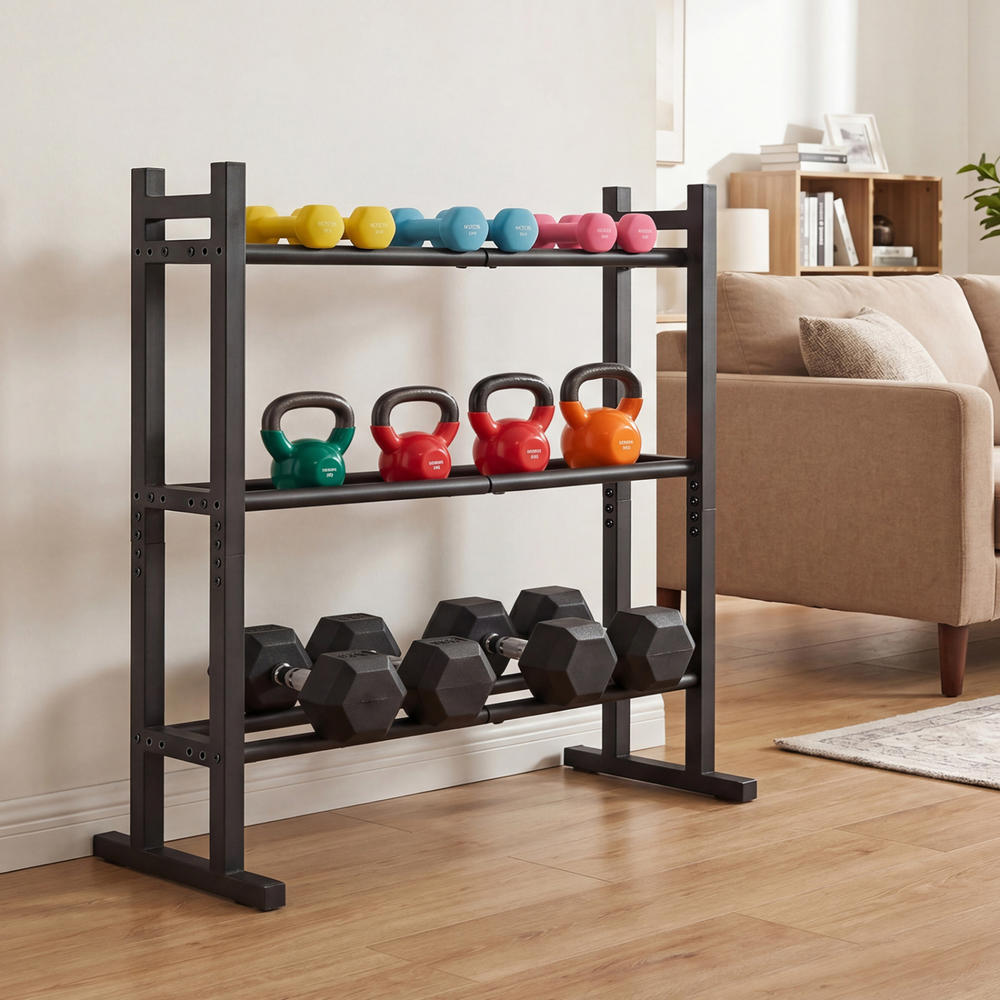 Heavy Duty 3-Tier Dumbbell Rac - огляд і ціна Home Gym Weights
