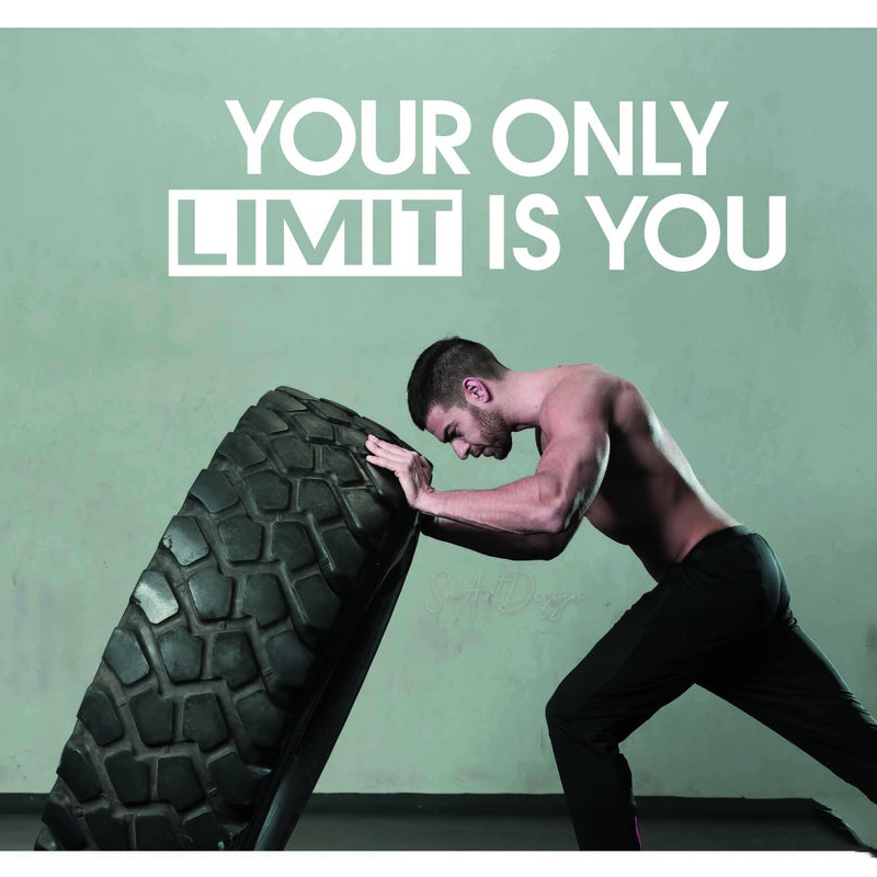 Your only limit is you - Wall  - огляд і ціна Home Gym Wallpaper