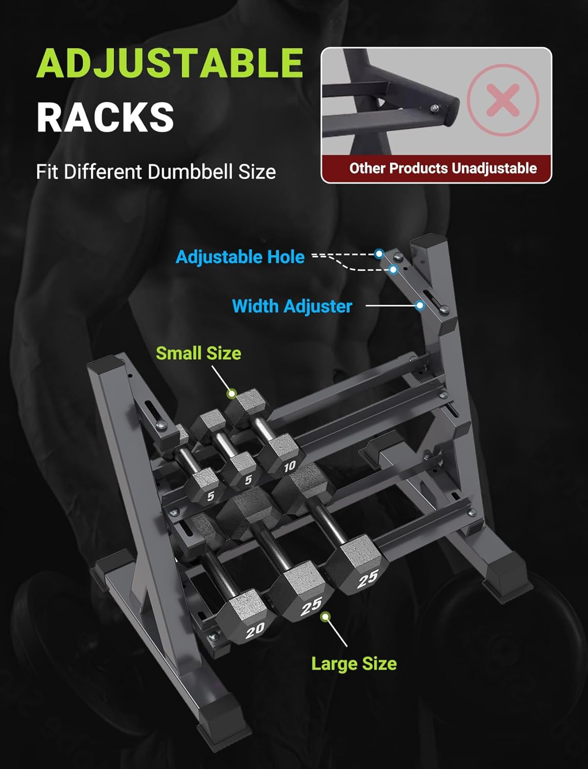 Home Gym Dumbbell Rack, 3 & 5  - огляд і ціна Home Gym Gym